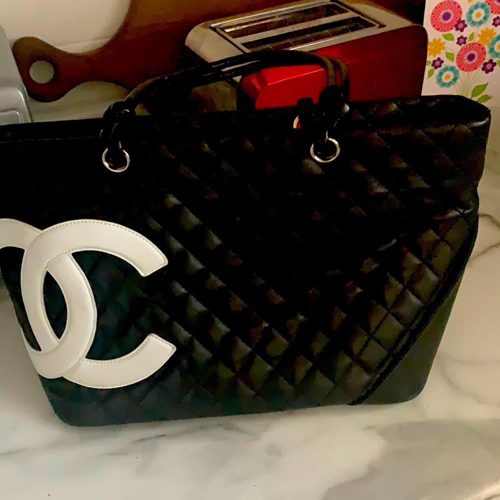 Black and white bag